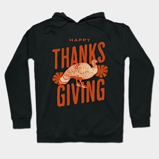 Thanksgiving Turkey Vintage Grunge Texture Design Hoodie